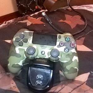 PS4 controllers and charging center